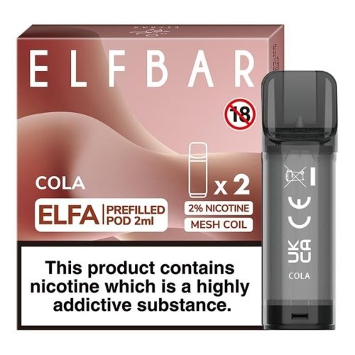 elf bar elfa prefilled pods 2 pack cola