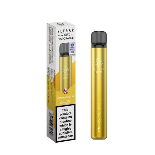 elf bar v2 disposable vape pen banana mango