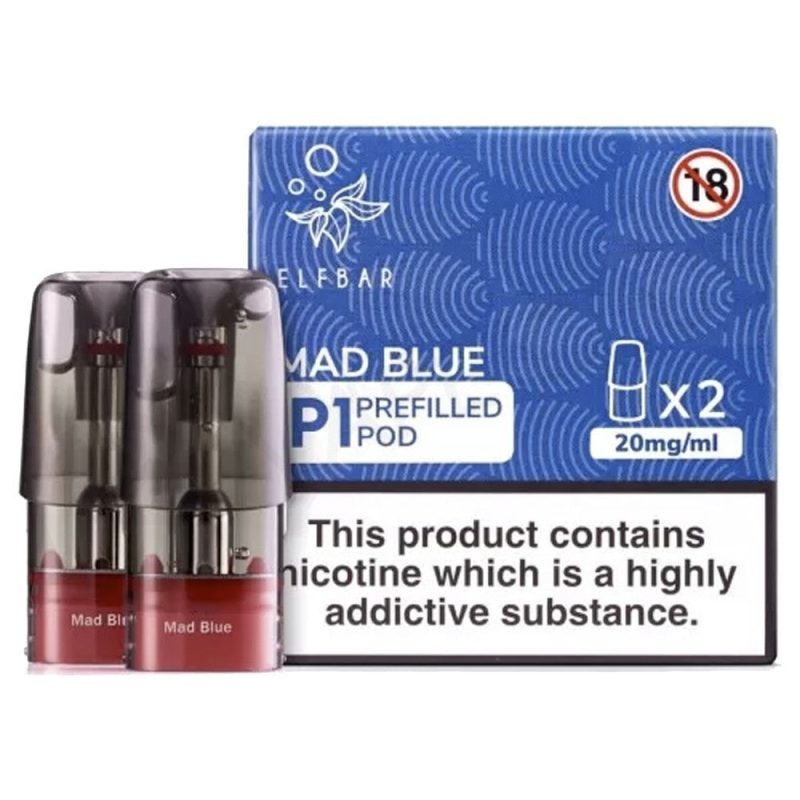 mad blue elf bar mate p1 prefilled pod