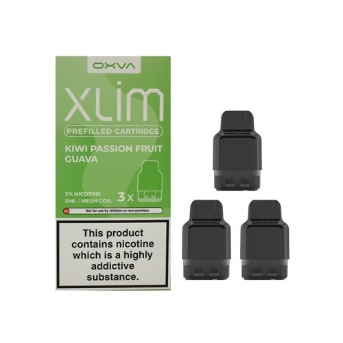 oxva xlim prefilled pods 3 pack kiwi passionfruit guava