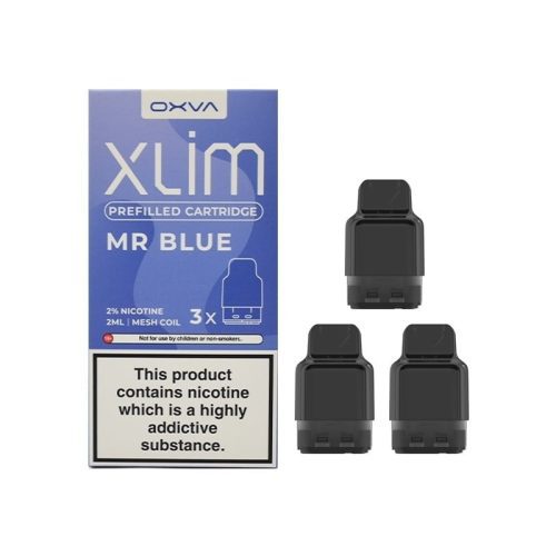 oxva xlim prefilled pods 3 pack mr blue