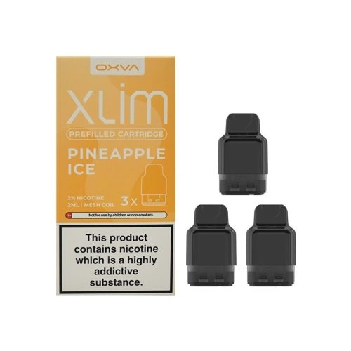 oxva xlim prefilled pods 3 pack pineapple ice